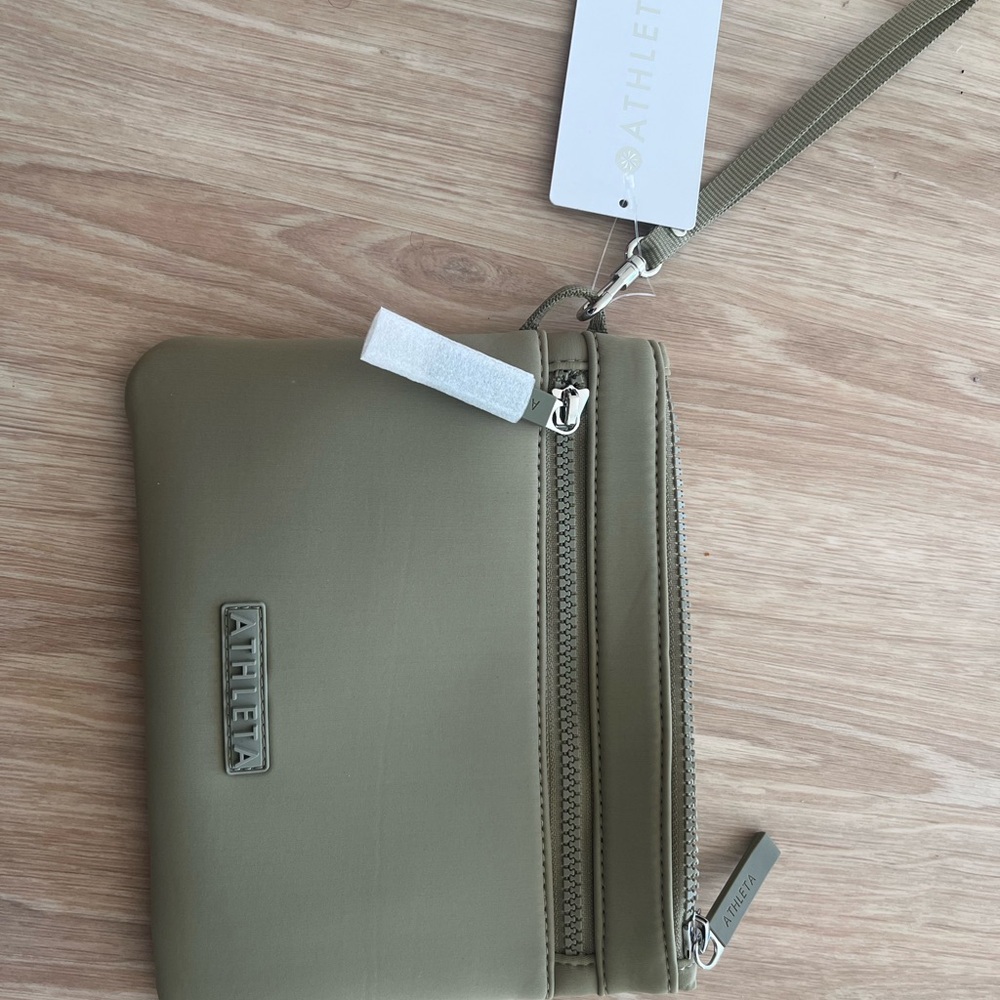 Athleta Sage Green Makeup Bag